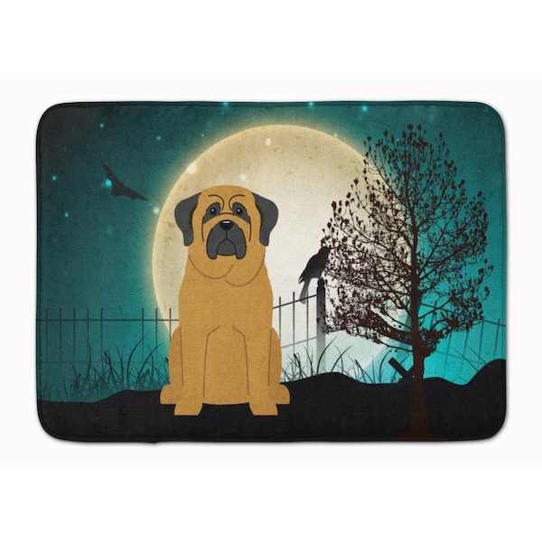 Carolines Treasures Halloween Scary Mastiff Machine Washable Memory Foam Mat BB2208RUG - main